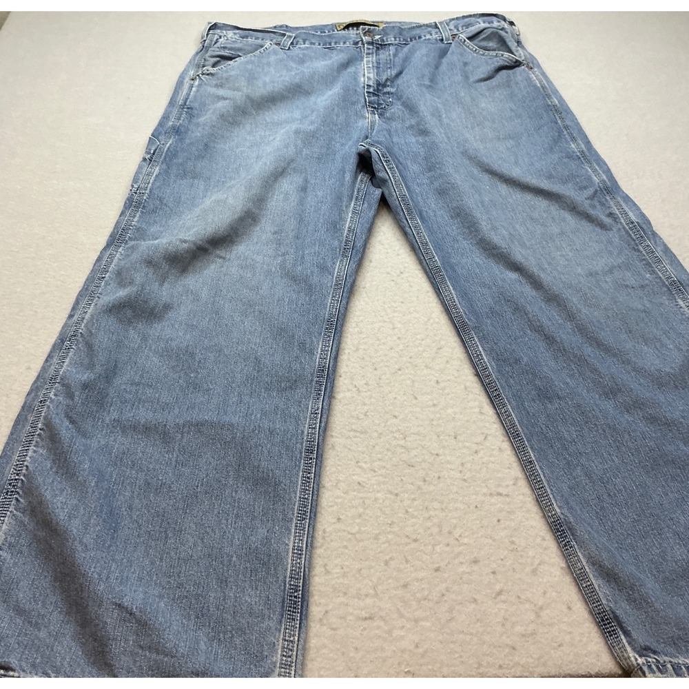 Old Navy Vintage Carpenter Jeans Wide Leg‎ Utility Denim Blue 40x30 Workwear